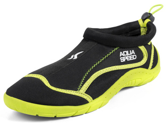 Buty do wody ze ściągaczem Aqua Shoe 28A - żółto-czarne