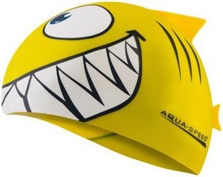 Czepek pływacki Aqua Speed Shark 18 - żółty