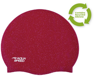 Czepek pływacki silikonowy z recyklingu Aqua Speed Reco 31 - czerwony