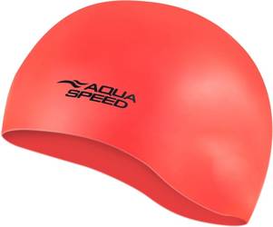 Mocno rozciągliwy czepek pływacki z silikonu Aqua Speed Mono 32 - czerwony