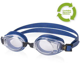 Okulary pływackie korekcyjne z materiałów z recyklingu Aqua Speed Lumina Reco 10 - granatowe