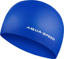 Startowy czepek pływacki z silikonu Aqua Speed 3D Cap 01 - granatowy